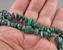 Malachite Beads Chip Strand 8" Med (C524)