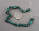 Malachite Beads Chip Strand 8" Med (C524)