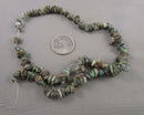 African Turquoise Beads Chip Strand 16" Med (C553)