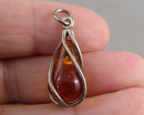 Amber Gemstone Pendant 925 Sterling Silver H111-9