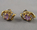 CZ and Rhinestone Earrings (Vintage) H111-10