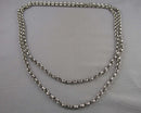 Silver Tone Link Chain Necklace Vintage H111-19
