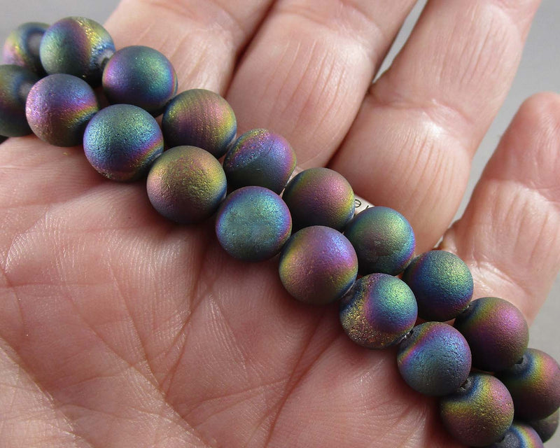 Rainbow Agate Beads Round Strand Various Sizes
