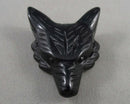 Black Obsidian Gemstone Wolf Z056