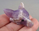 Amethyst Gemstone Wolf Z060