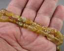 Golden Rutilated Quartz Nugget Beads (C582)