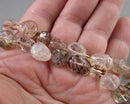 Red Rutilated Quartz Nugget Beads (C581)