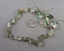 Green Rutilated Quartz Nugget Beads (C580)