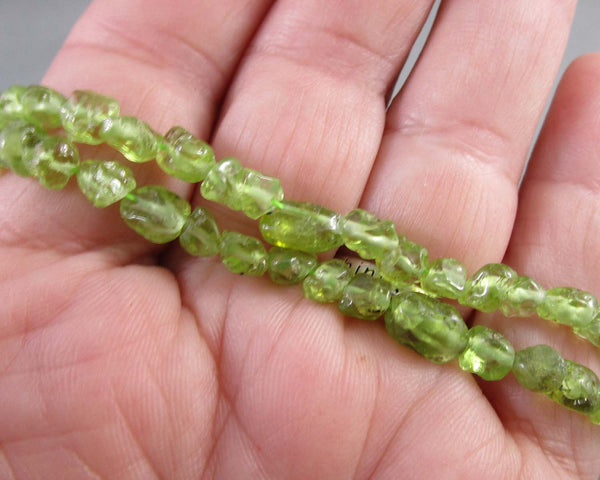 Peridot Nugget Beads (C415)