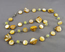 40% OFF!  Yellow Shell Necklace (Vintage) H036-16