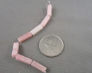 Pink Opal Column Beads 13x4mm C527
