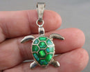 Opal Turtle Pendant (Vintage) H113-7
