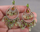 Vintage Green Chandelier Earrings H113-15