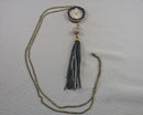 Agate Gemstone Pendant Necklace (Vintage) H113-18