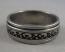 Stainless Steel Spin Ring Size 9.5 (Vintage) H113-19