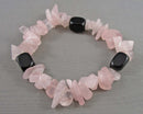 Rose Quartz Gemstone Bracelet (Vintage) H113-21