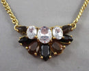 Monet Designer Rhinestone Crystal Necklace (Vintage) H113-27