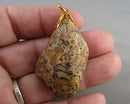 Leopard Skin Jasper Pendant (Vintage) H111-7
