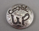 "Cow Girl Up" Sterling Silver Pendant (Vintage) H115-4