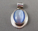 Cat's Eye Pendant 925 Sterling Silver (Vintage) H115-6