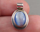 Cat's Eye Pendant 925 Sterling Silver (Vintage) H115-6