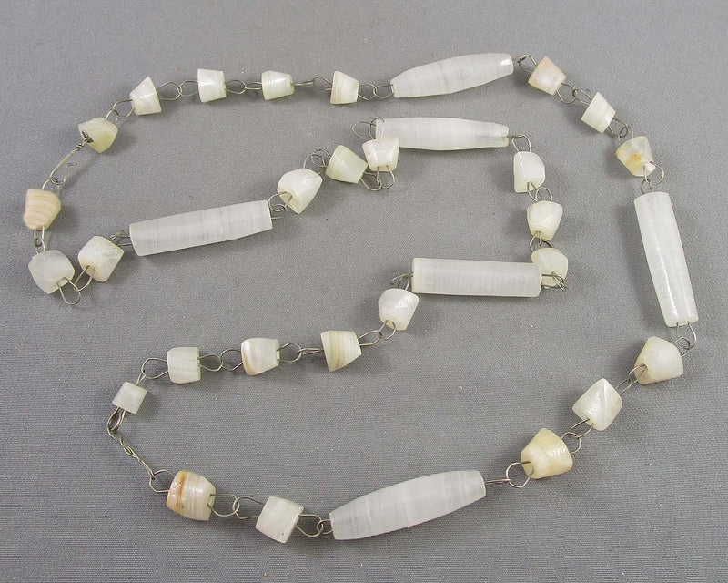 Onyx Stone Necklace (Vintage) H111-20