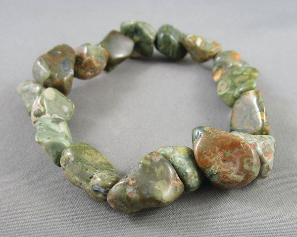 Rhyolite Gemstone Bracelet Vintage H004-1
