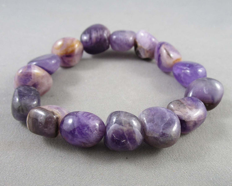 Amethyst Gemstone Bracelet Vintage H004-4
