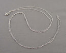 0.9mm Rope Chain 30" Sterling Silver 925  H115-17