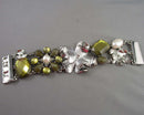 Silver Tone Statement Bracelet Vintage H115-19
