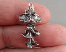 Minnie Mouse Pendant 925 Sterling Silver (Vintage) H115-21