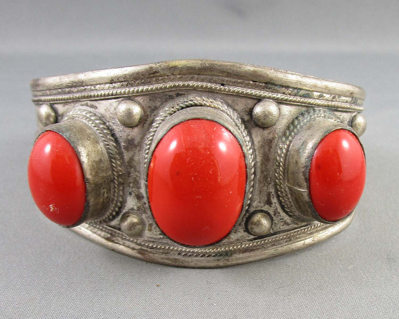 Red Jasper Gemstone Bangle (Vintage) B020-5