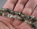 Green Rutilated Quartz Nugget Beads (C580)