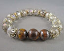 Tiger Eye Gemstone Bracelet (Vintage) H115-25