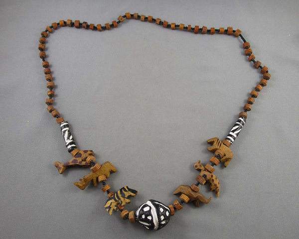 Wood Animal Necklace (Vintage) H004-12
