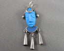 RARE!  Sleeping Beauty Turquoise Pendant 950 Sterling Silver (Vintage) H099-21