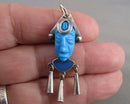 RARE!  Sleeping Beauty Turquoise Pendant 950 Sterling Silver (Vintage) H099-21