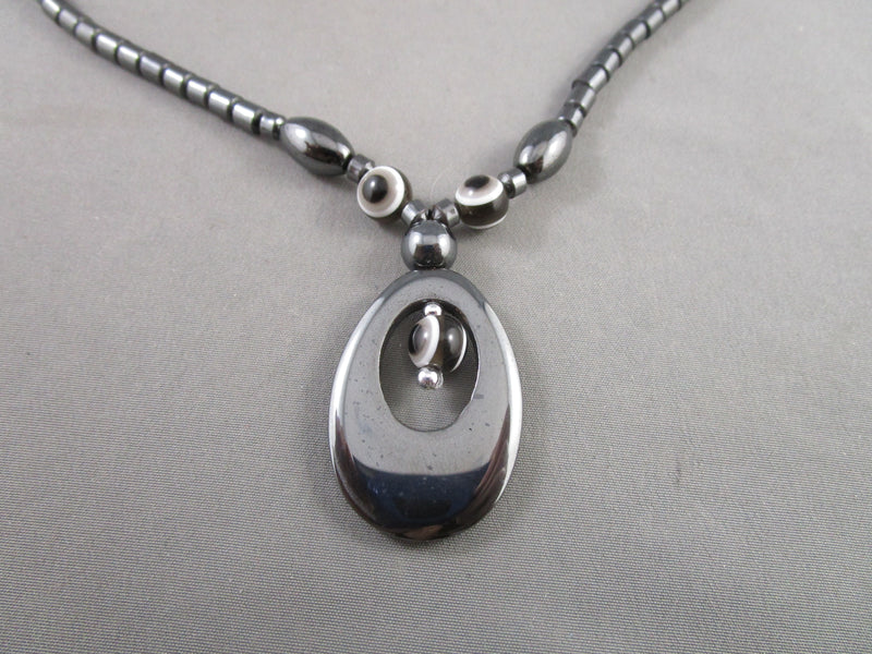 Hematite Necklace Vintage H004-15