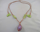 Peridot & Amethyst Pendant Necklace Z056