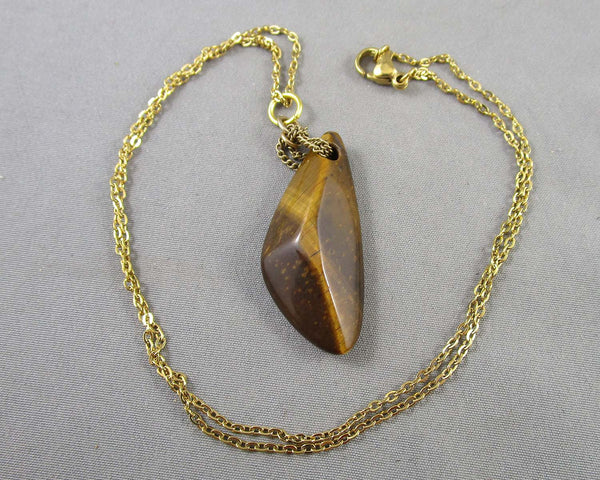Tiger Eye Gemstone Pendant H004-21