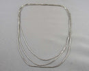 Multi Strand Necklace 925 Sterling Silver  H118-13