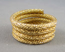 Gold Tone Ring Size 5 (Vintage) H118-15