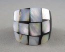 Abalone Shell Ring Size 6 (Vintage) H012-7