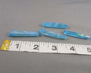 Blue Aqua Aura Quartz Point (Drilled) 1pc C039