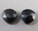 Obsidian Faceted Drop Beads 12mm C533
