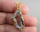 Agate Geode Pendant (Vintage) B012-19