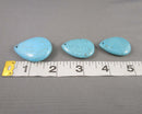 Blue Magnesite Drilled Tear Drop Cabochon 1pc Z077