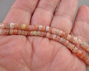 35% OFF!  Flower Agate Heishi Beads 4x2.5mm E011