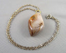Agate Gemstone Pendant Necklace (Vintage) H119-5