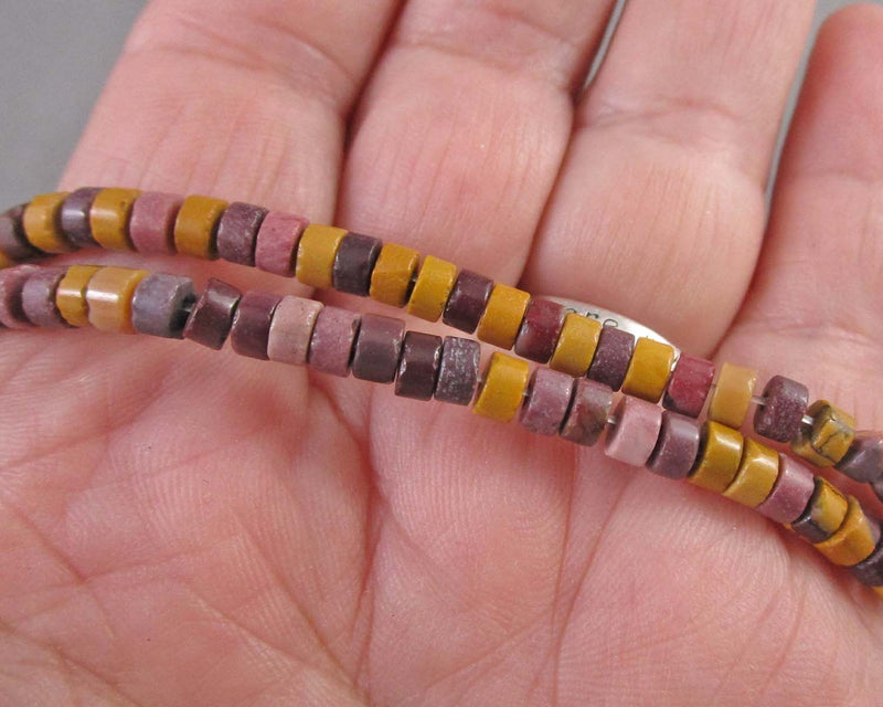 Mookaite Jasper Heishi Beads 4x2.5mm E073